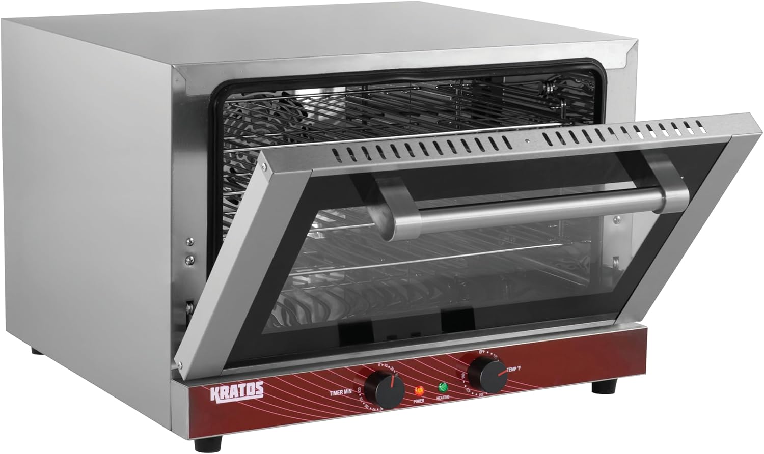 Kratos Commercial Countertop Oven | Half-Size Electric Convection Oven | Holds Four Half Size Sheet Pans | 1.5 Cubic Ft. | ETL Certified | 120V, 1600W (29M-002)
