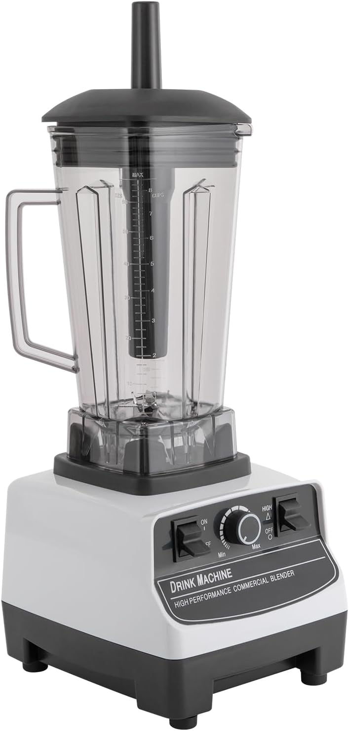 Commercial Blender for Kitchen, 1800W Electric Professional Countertop Blender Milkshake Mixer for Kitchen Restaurant Mixed Drink Smoothie, Speed Control, 2L/67.6Oz Cup