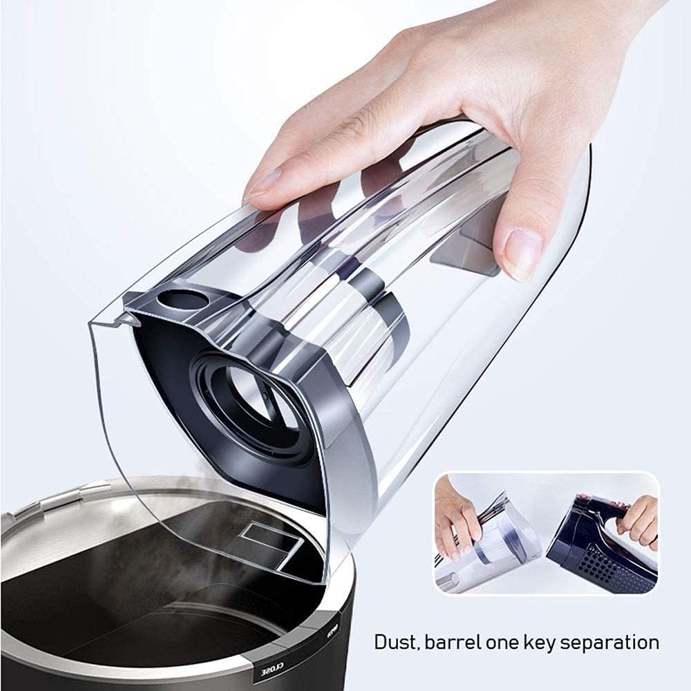Handheld Vacuum Cleaner car Vacuum Cordless Mini Handheld Portable Vacuum Home Kitchen USB Fast Charging for car (Color : Black)