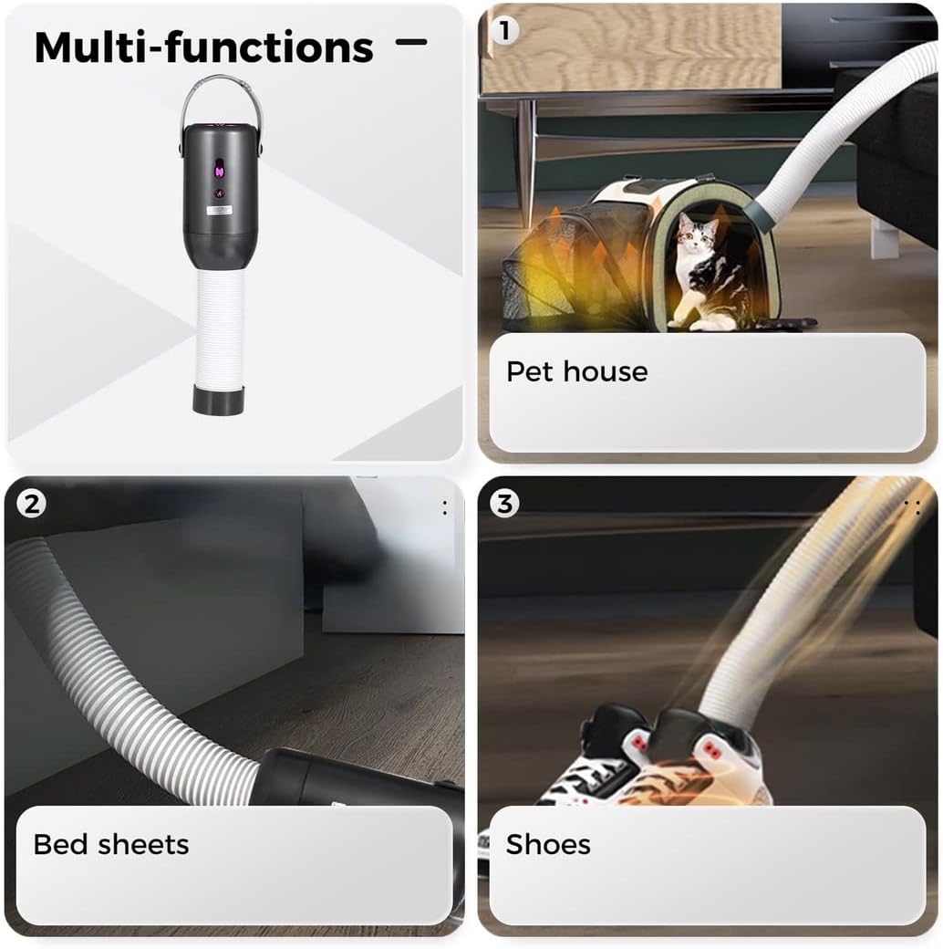 Travel Home Laundry Multifunctional Portable Clothes Dryer With Warm Shoe Expansion Tube And Big Clothes Bags, 200-400W