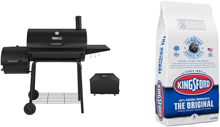 Royal Gourmet Charcoal Grill Offset Smoker with Kingsford Original Charcoal Briquettes