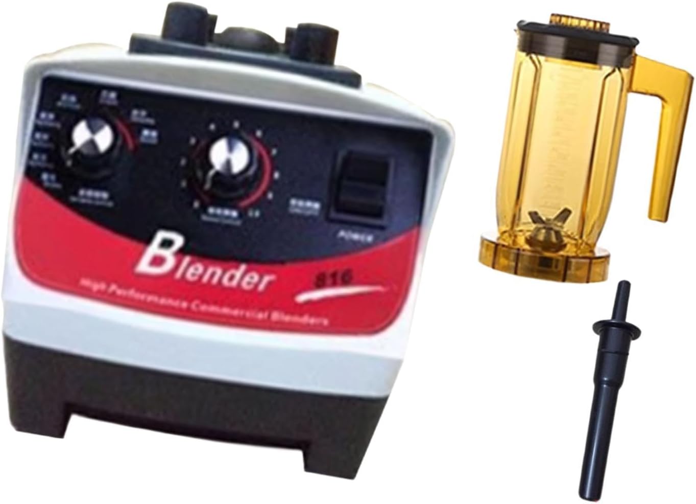 Countertop Blender Professional Blender High Speed 20000RPM Practical Smoothies Blender with Tamper for Bubble Tea Making, Shaker Cup(Milk Foam Cup)