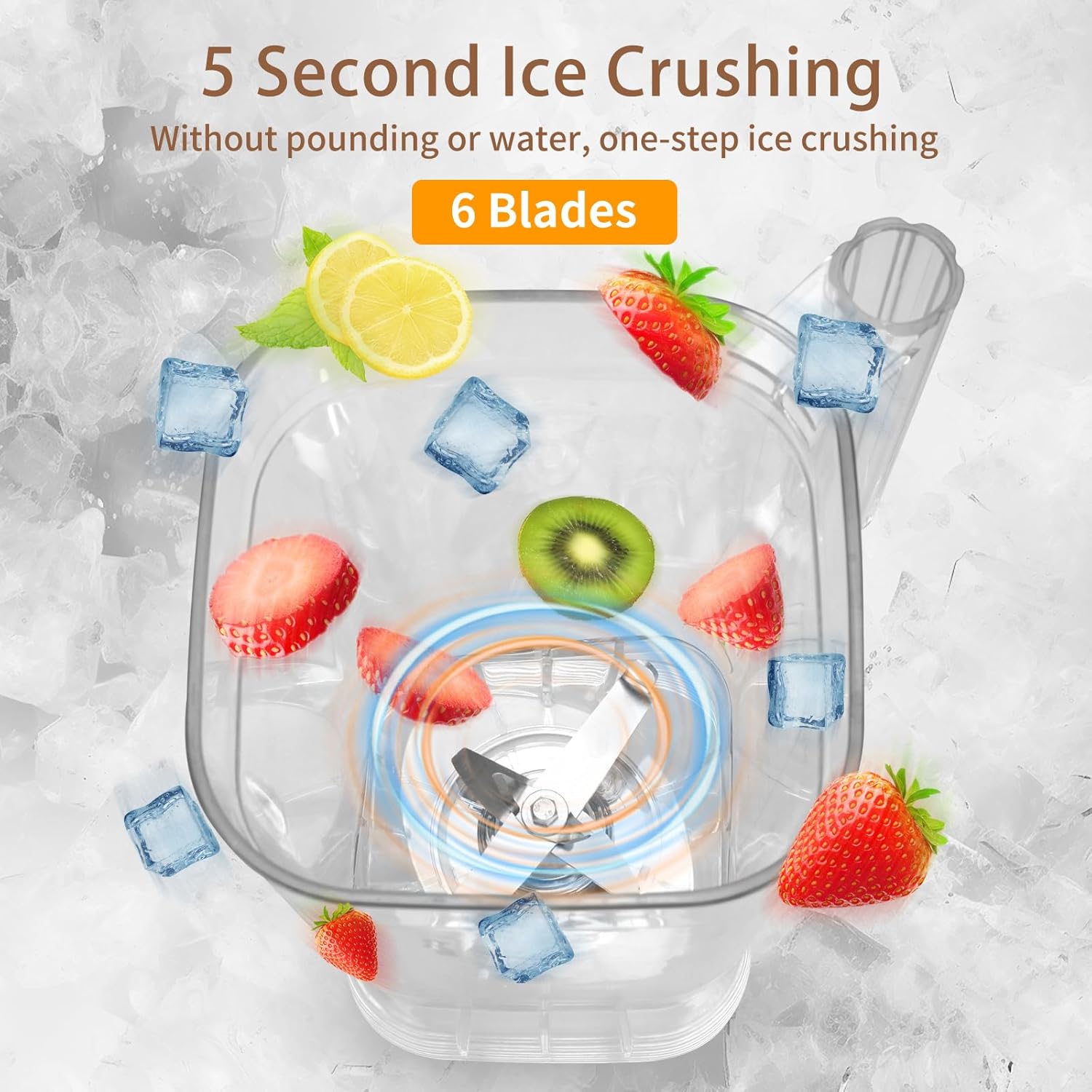 Commercial Blender with Soundproof Shield, 4 Pre-Programmed blender, 70 Oz Quiet Professional Blenders, Heavy Duty Blender with Strong and Professional-Grade Power, Self-Cleaning,2200W