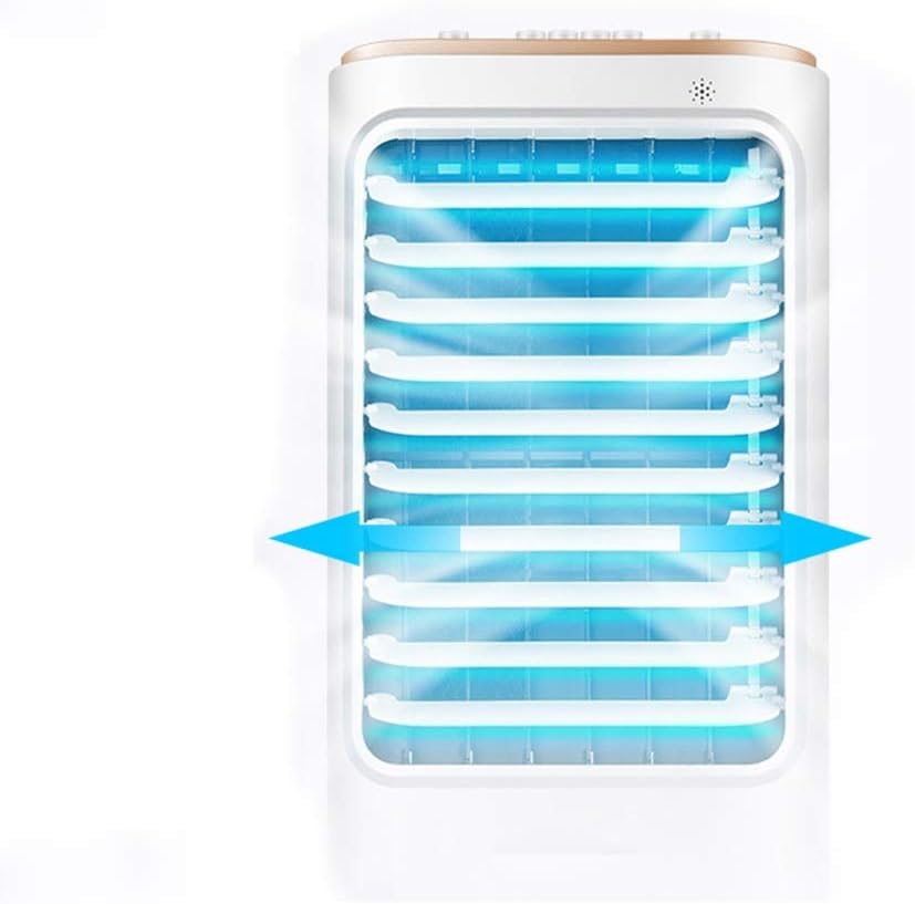 Portable Air Conditioner Fan Air Cooler, Air Conditioner Portable Evaporative Small Misting With Remote Control Humidifier Fan And Bladeless Noiseless Fan, For Office, Dorm, Room(Free Ice Tray)
