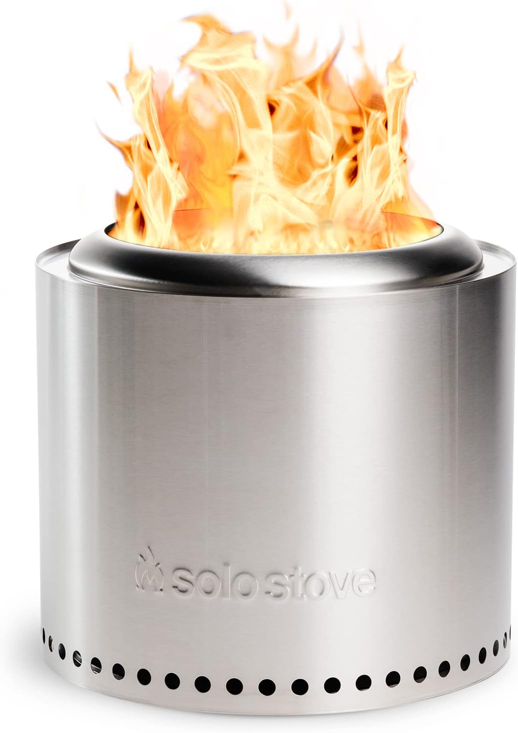 Solo Stove Ranger 2.0, 15 Inch Smokeless Fire Pit – Portable Stainless Steel Outdoor Fireplace with Carry Case - Lightweight Fireplace, Removable Ash Pan, Ideal for 2-4 People, 15lbs