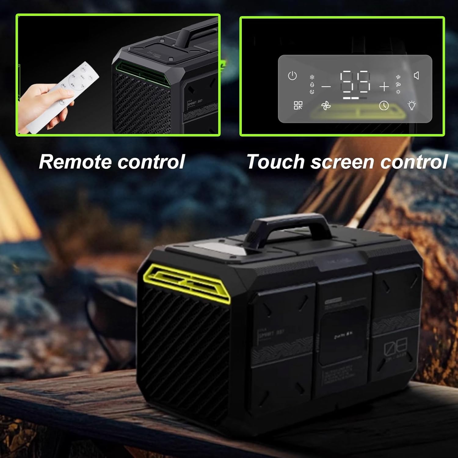 Stand Alone Air Conditioner with Remote Control and Touch Panel Small Portable Ac 3 Wind Speeds 6H Timer for Large Rooms, Living Areas & Bedroom 220v