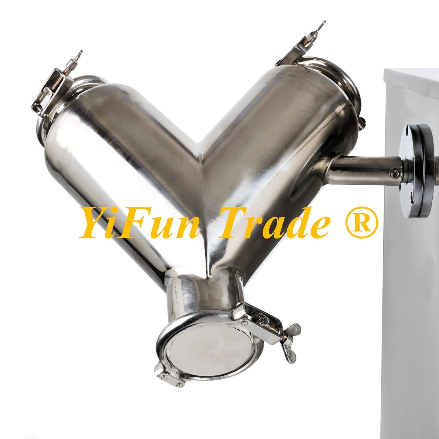 YiFun Trade VH-14 P-o-w-d-e-r Mixer Mixing Machine 5.6L 5kg V Type P-o-w-d-e-r Blender Blending Machine (110V)