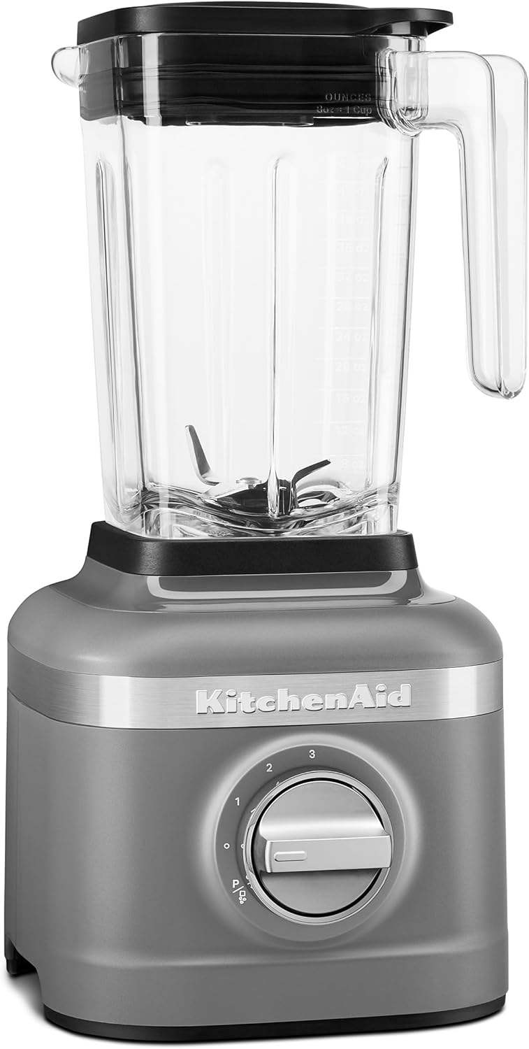 KitchenAid K150 3 Speed Ice Crushing Blender with 2 Personal Blender Jars - KSB1332Y - Matte Charcoal Grey