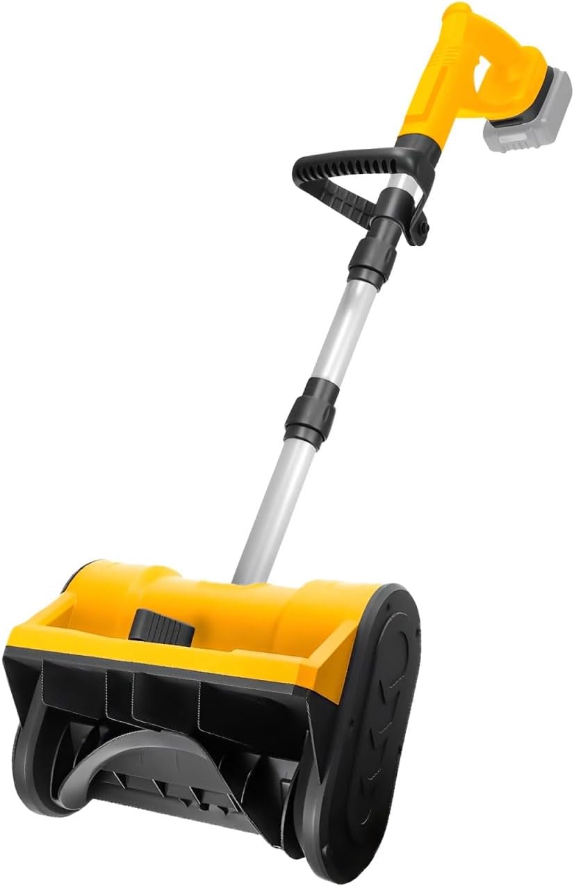 Cordless Electric Snow Shovel Compatible with Dewalt 20V Battery with Brushless Motor, 10-Inch Snow Blower with Directional Plate, Width 12.5'' Depth 6'', 26 FT Throw Distance with Handle (Tool Only)