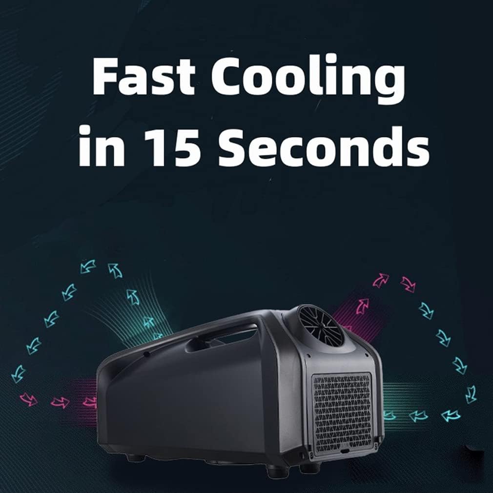 Portable Air Conditioner, 24V Outdoor Air Conditioner, Mobile Tent Air Cooler, 16℃-30℃, 3 Wind Speed Low Power Consumption for Truck Camper Tent Travel/Rv Life,