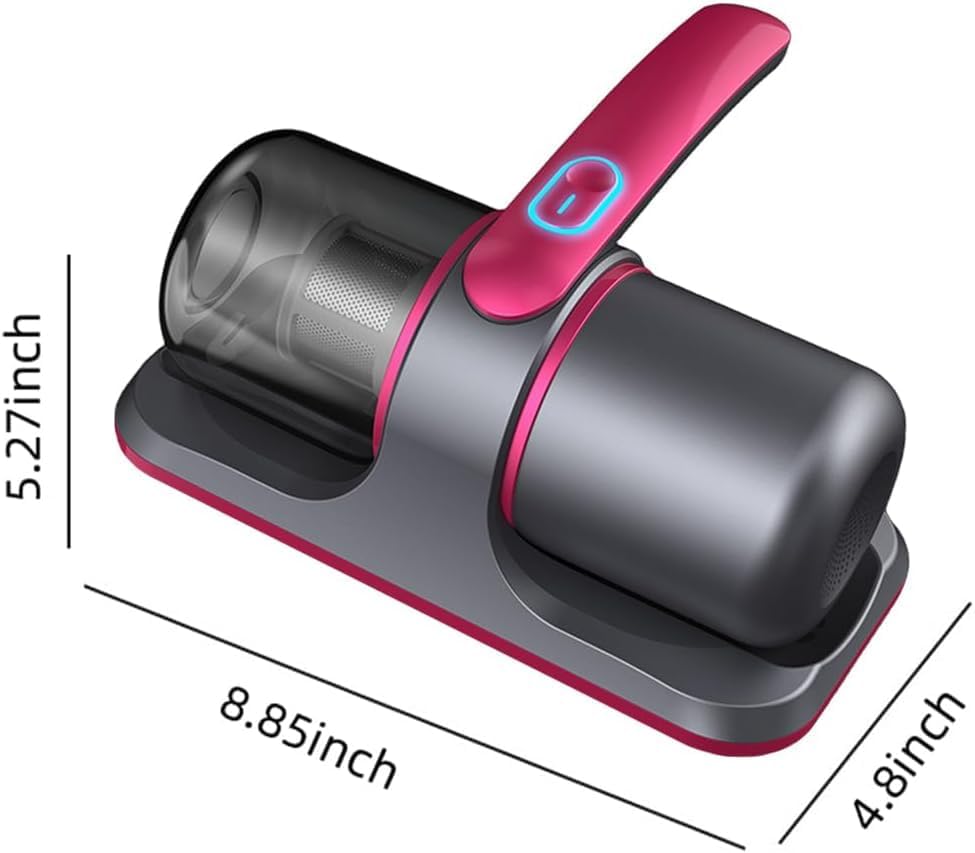 Bed Vacuum, 12000pa Bed Vacuum, Mattress Cleaner Machine Deep Cleaner with UV-C Light, 8000 Vibrations per Minute for Mattress/Sofa/Pet Hair/Carpet (Green)