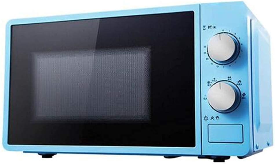20L Small Multifunctional Microwave Oven - 220V Mechanical Rotating Kitchen Cooker for Steaming Heating Boiling Commodity Code: LXJ-6 (Color : Blue) (Blue) (Blue) Aesthetic and Practical (Blue)