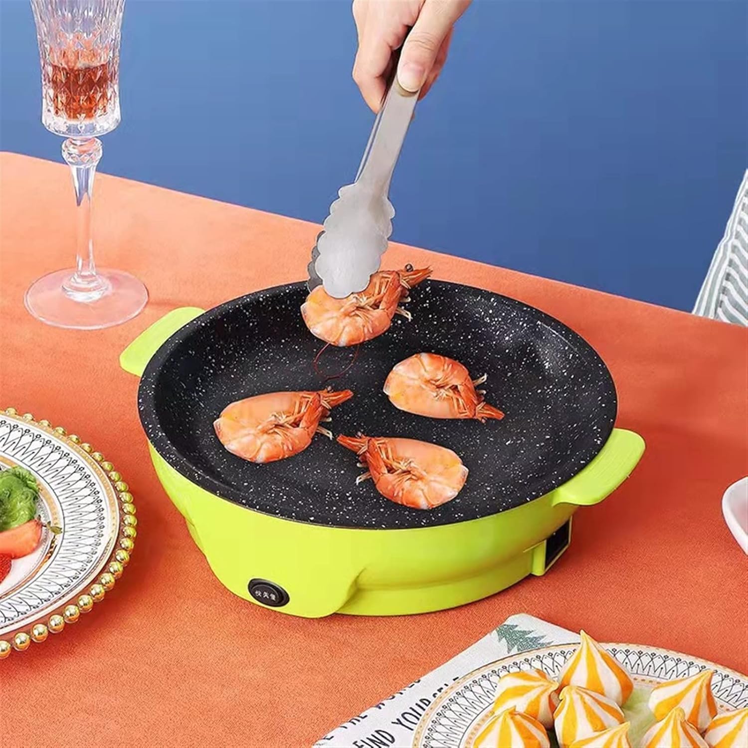 Soup Pot Mini Electric Baking Pan Non Stick Household Multi-Functional Pancake Small Baking Pan Convenient Barbecue Oven Home Appliances