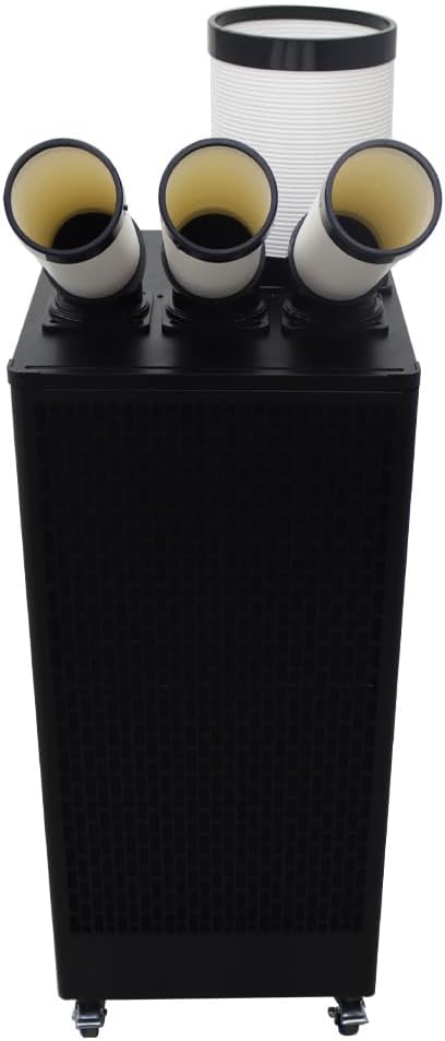 Industrial Portable Air Conditioner with Wheels 13L Large Tank Commercial Spot Cooler Adjustable Air Outlet Ideal for Hospitals Workshops Outdoor Events 220V 2.5KW