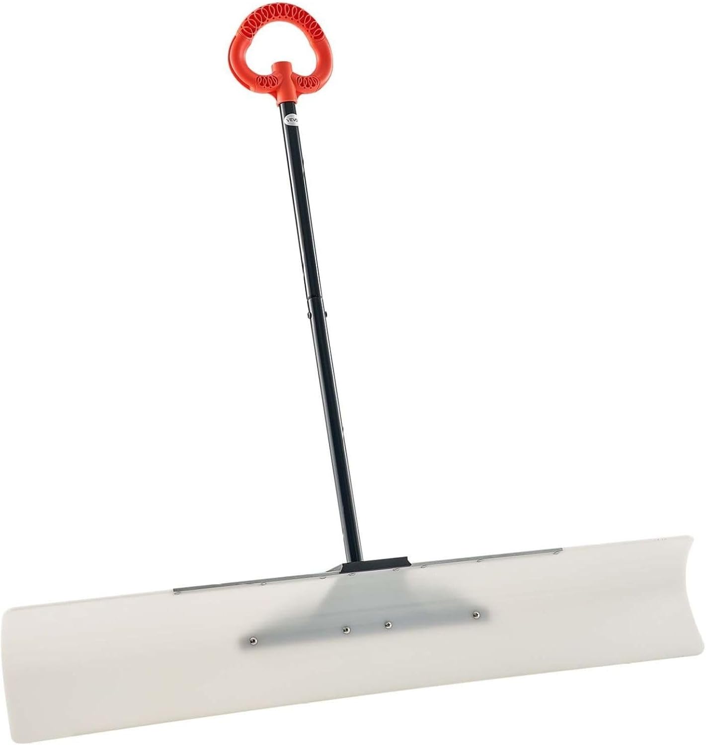 Snow Pusher Shovel 48 Inch Heavy Duty - Driveway Snow Plow with Ergonomic Grip