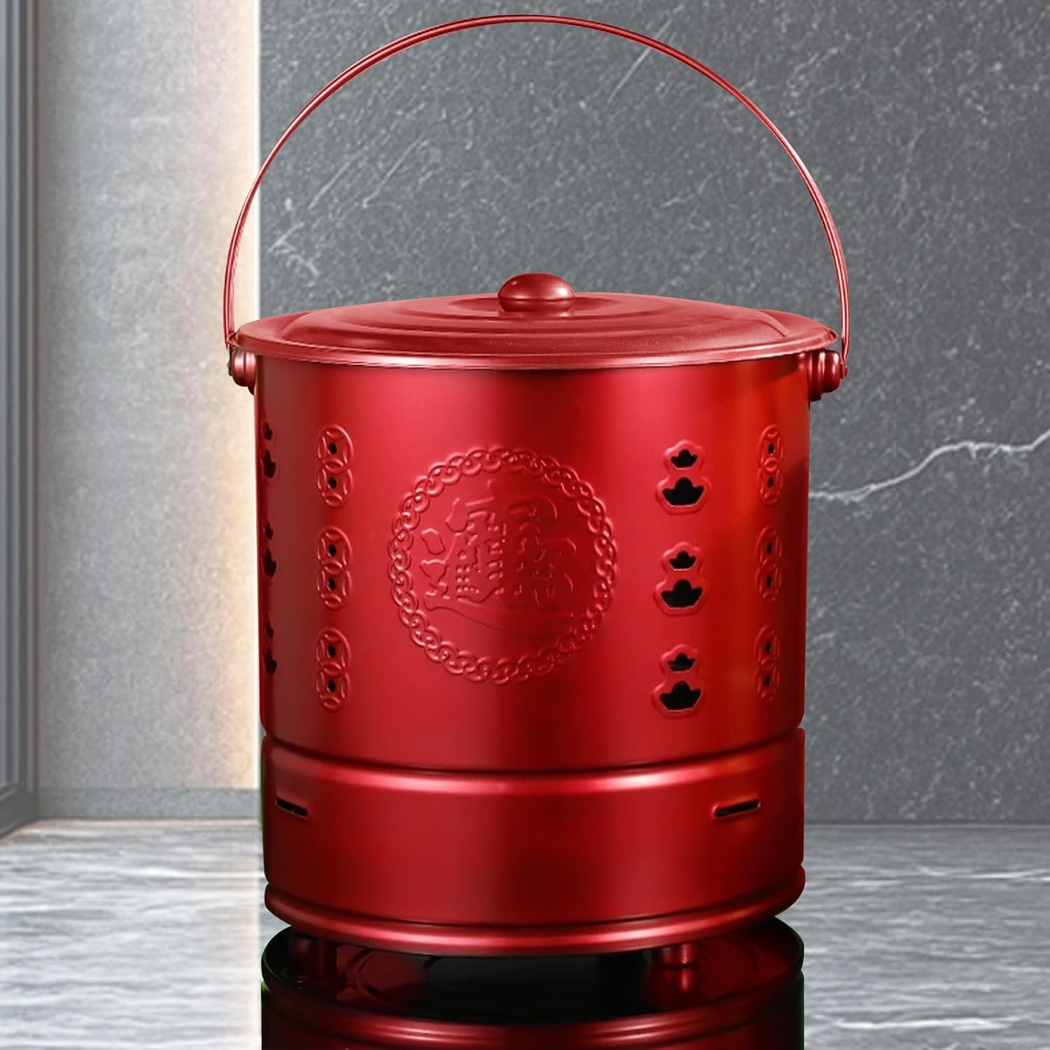 Stainless Steel Paper Burn Bucket, Burn Can for Paper, Incinerator for Garden Leaf Wood Trash Backyard Bonfire