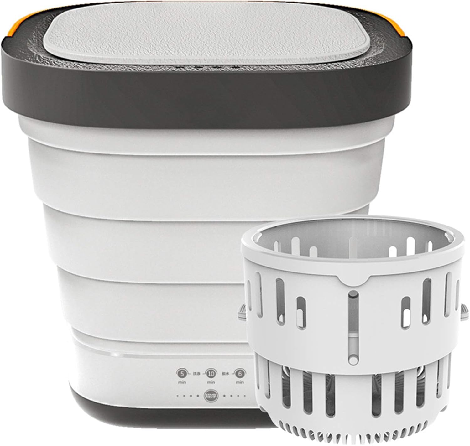 Portable Clothes Washing Machines, Mini Foldable Washer and Dryer, Electric Compact Small Laundry Machines, Energy Saving Home Travel 110V-240V