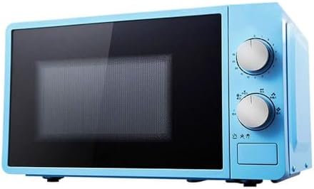 Microwave Oven 20 Litre， 800 Watt， Solo Microwave Oven with Function Defrost， 6 Power Setting， 0-30 Min Timer， One-Touch Express Cook， Easy to Clean， Stylish Design，Blue Useful(Color:A)(A)