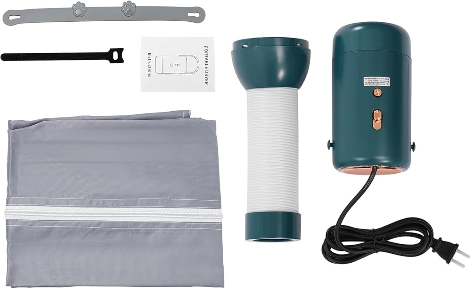 Portable Cloth Dryer, Multifunctional Small Dryer Machine, Fast-Drying Machine with Adjustable Timer, Travel-Friendly Mini Dryers for Apartments RV and Travel Outdoor(Green)