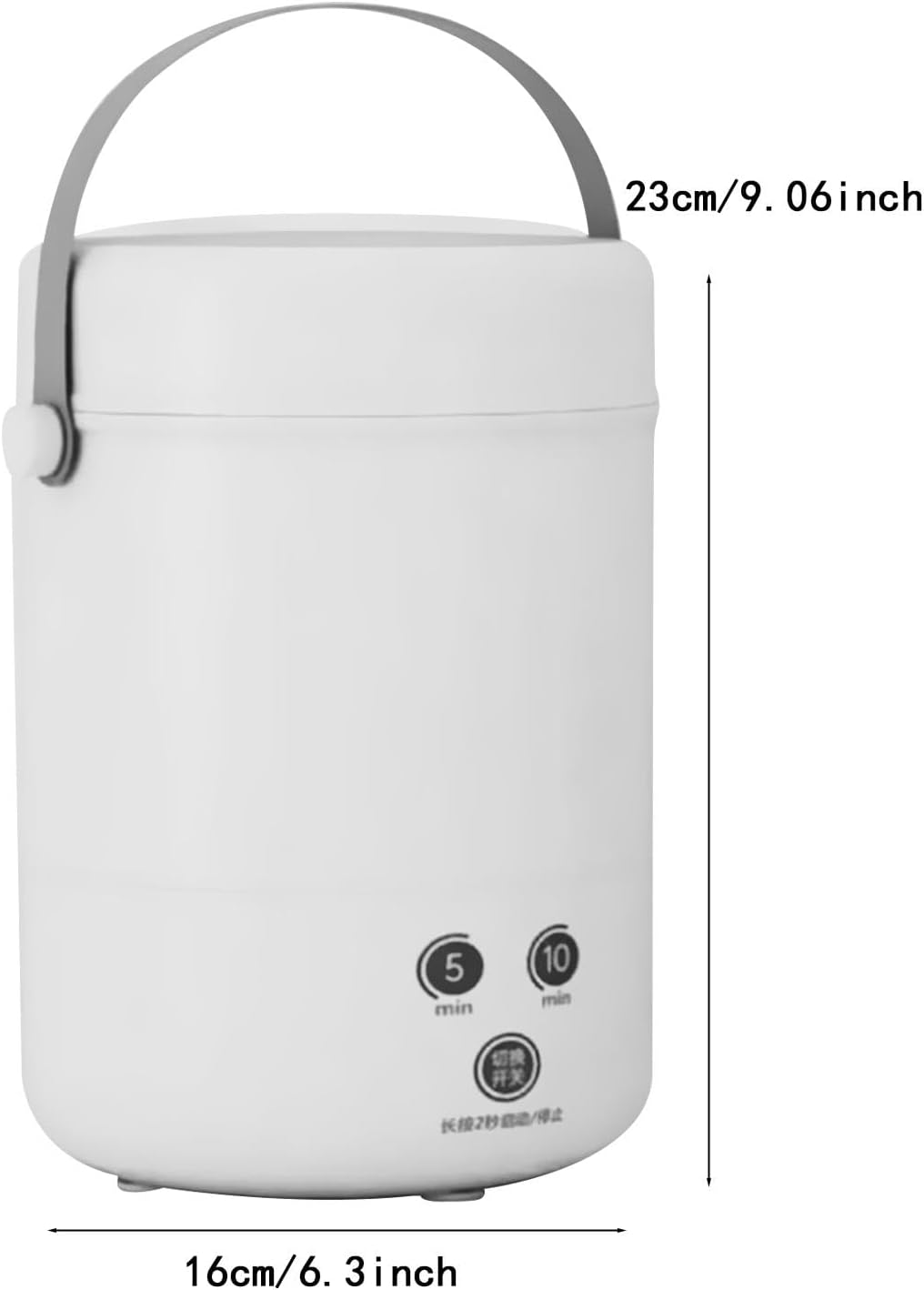 Generic Portable Washing Machine Laundry Washer Cleaning for Underwear, Clothes, Sock, Small Delicates Bucket Washer for Home RV, white