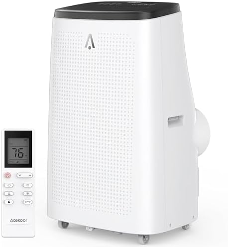 14,000 BTU Portable Air Conditioner for 550-750 Sq Ft 3-In-1 AC Unit with Cooling/Dehumidifier/Fan Modes, Remote, 24H Timer & Installation Kit for Home/Office/Dorm