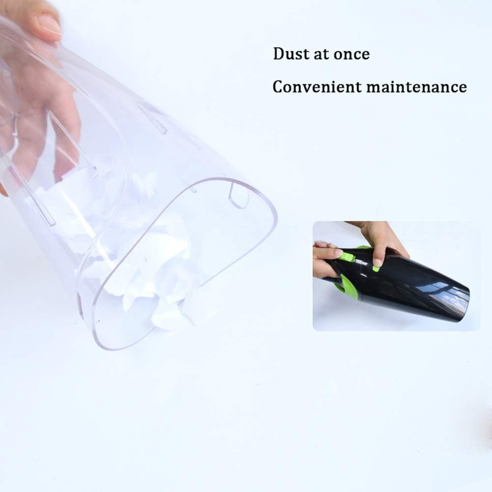 Portable Handheld Vacuum Cleaner, Rechargeable Quick USB Charge, HEPA Filter, Car Vacuum Cleaner for Pet Hair, Home,Black (Pink)