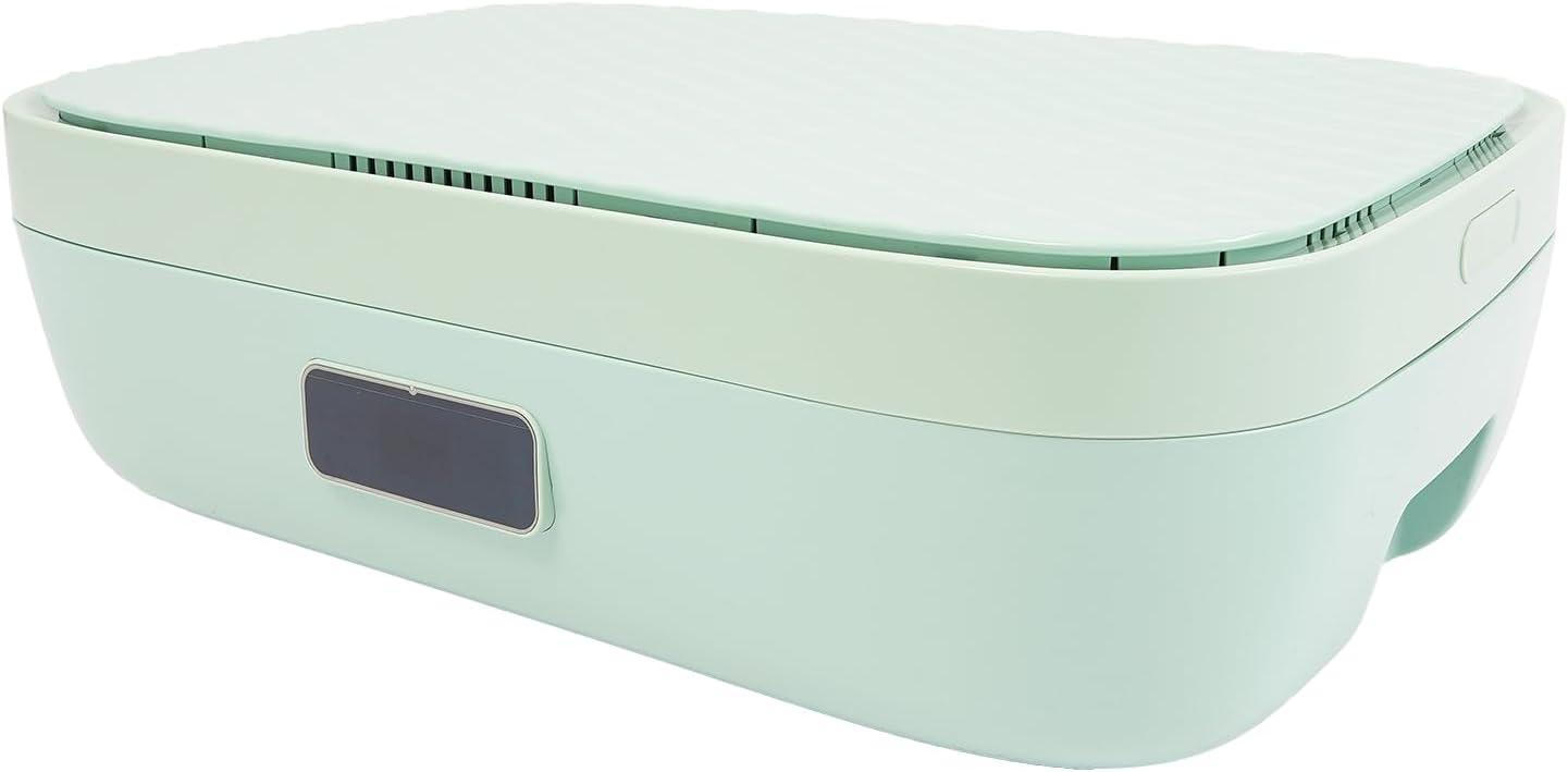 Folding Portable Clothes Dryer Automatic Ironing Machine Household Mini Quick Drying Dryer Clothes Wringer, Wardrobe Dryer with One Shelf for Apartment, RV, or Other Compact Spaces