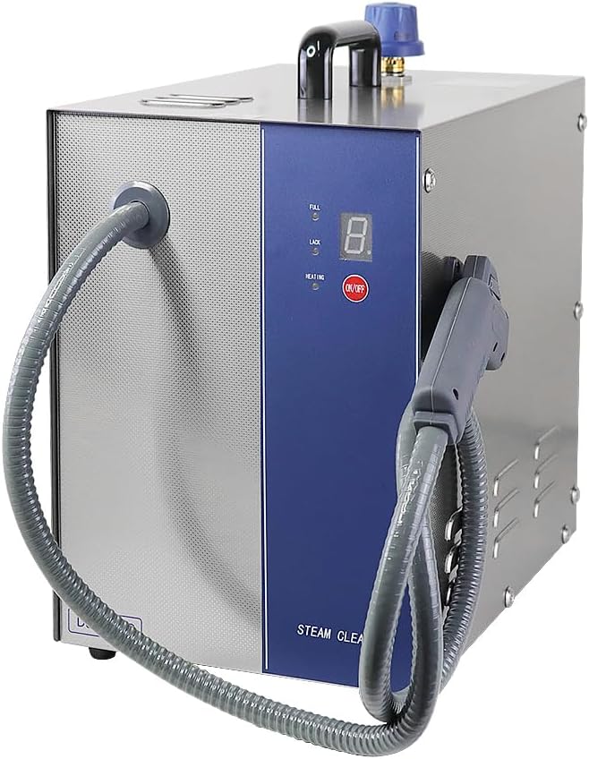 Jewelry Steam Cleaner 2300w Jewelry Cleaner Machine Jewelry Steamer Gem Washer Equipment for Cleaning Diamond/Silver/Gold,Steam Pressure 4KG,120℃,Extended Steam Gun