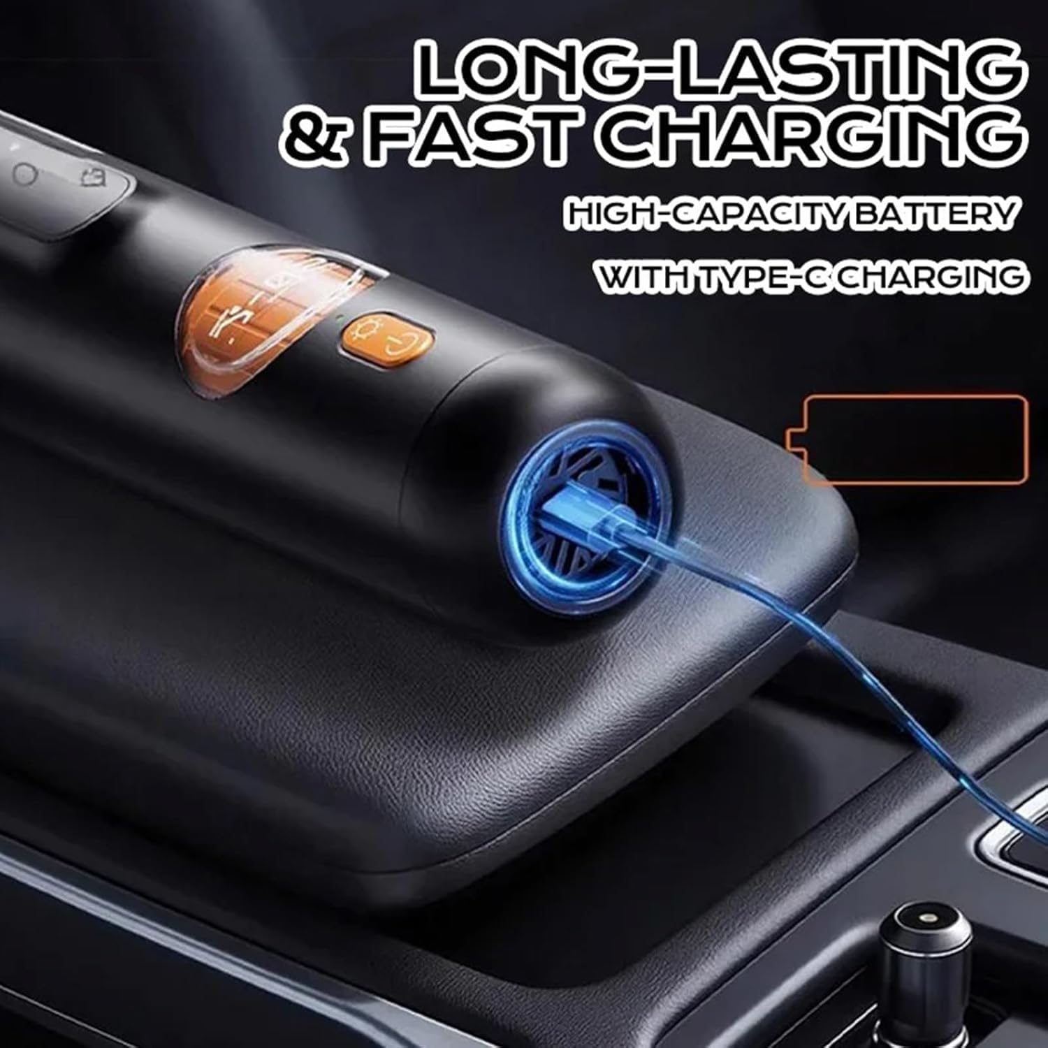 5-in-1 Handheld Vacuum Cleaner Kit, Cordless Mini Vacuum, Rechargeable Portable Dust Cleaner, Suction, Blowing, Inflatable, Brushing, Lighting 5 in 1 (White Set Edition)