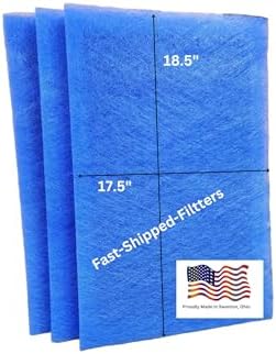 Fast-Shipped-Filters 3 Pack 20x20 Replacement Filter Pads Designed to Fit with MicroPower Guard One Hour Air Cleaner 20x20 Blue