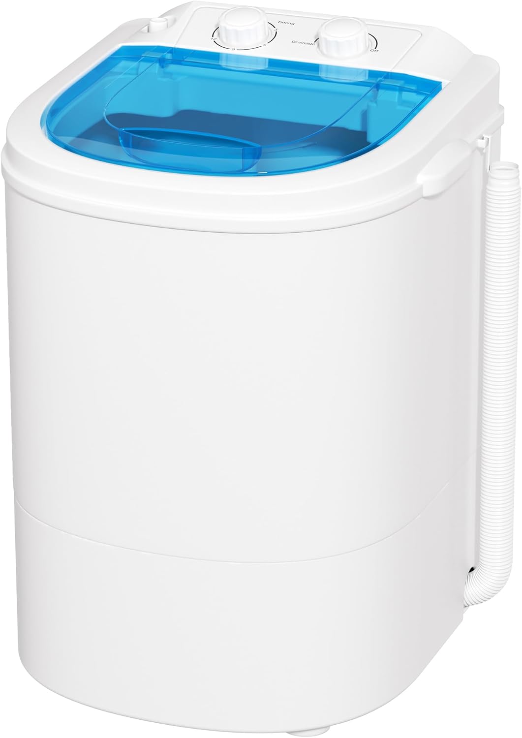 INTERGREAT Mini Portable Washing Machine, 5.5 Lbs Compact Mini Portable Washer, 110V Single Tub Laundry Washer Machine for Apartments, Dorms, Traveling, RV, Blue