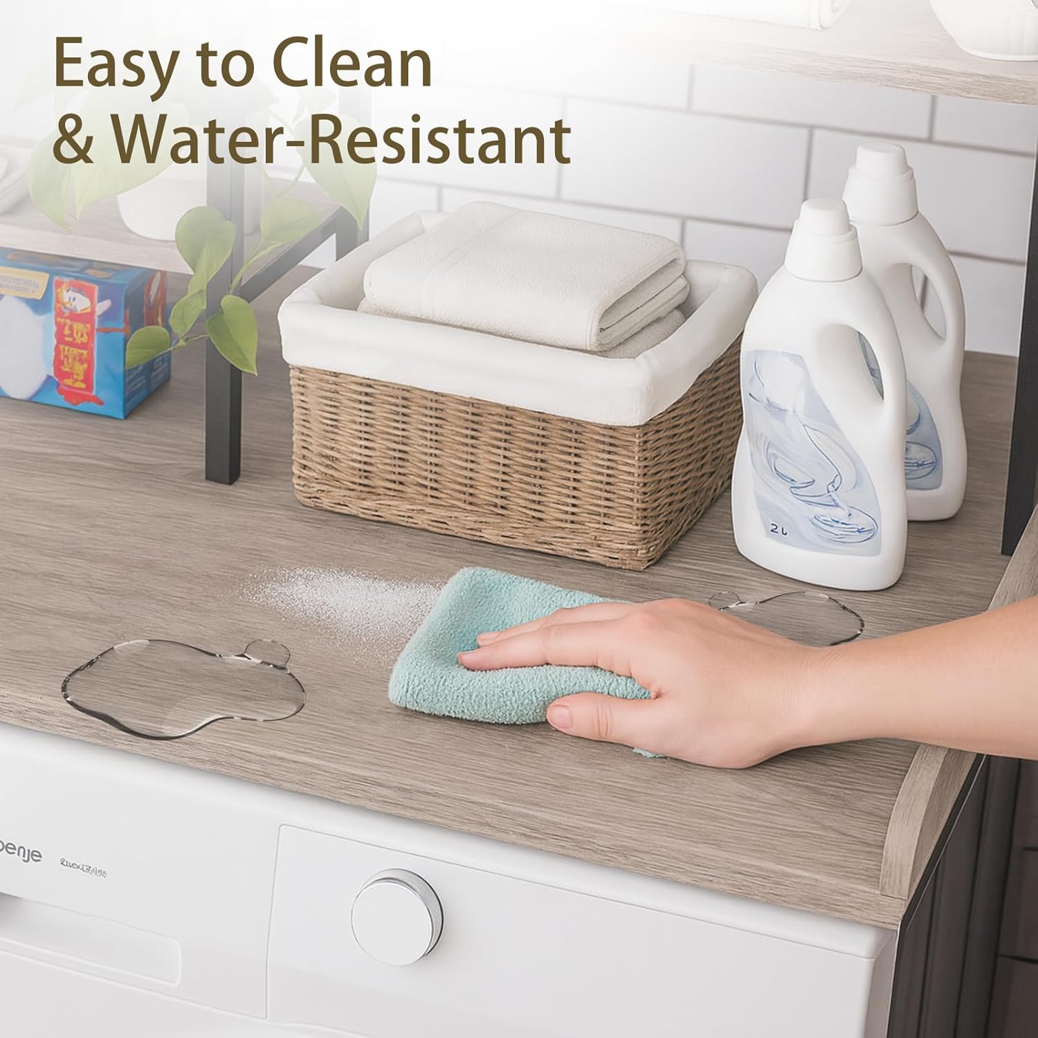 Washer and Dryer Countertop with Shelf, 2-Tier 54