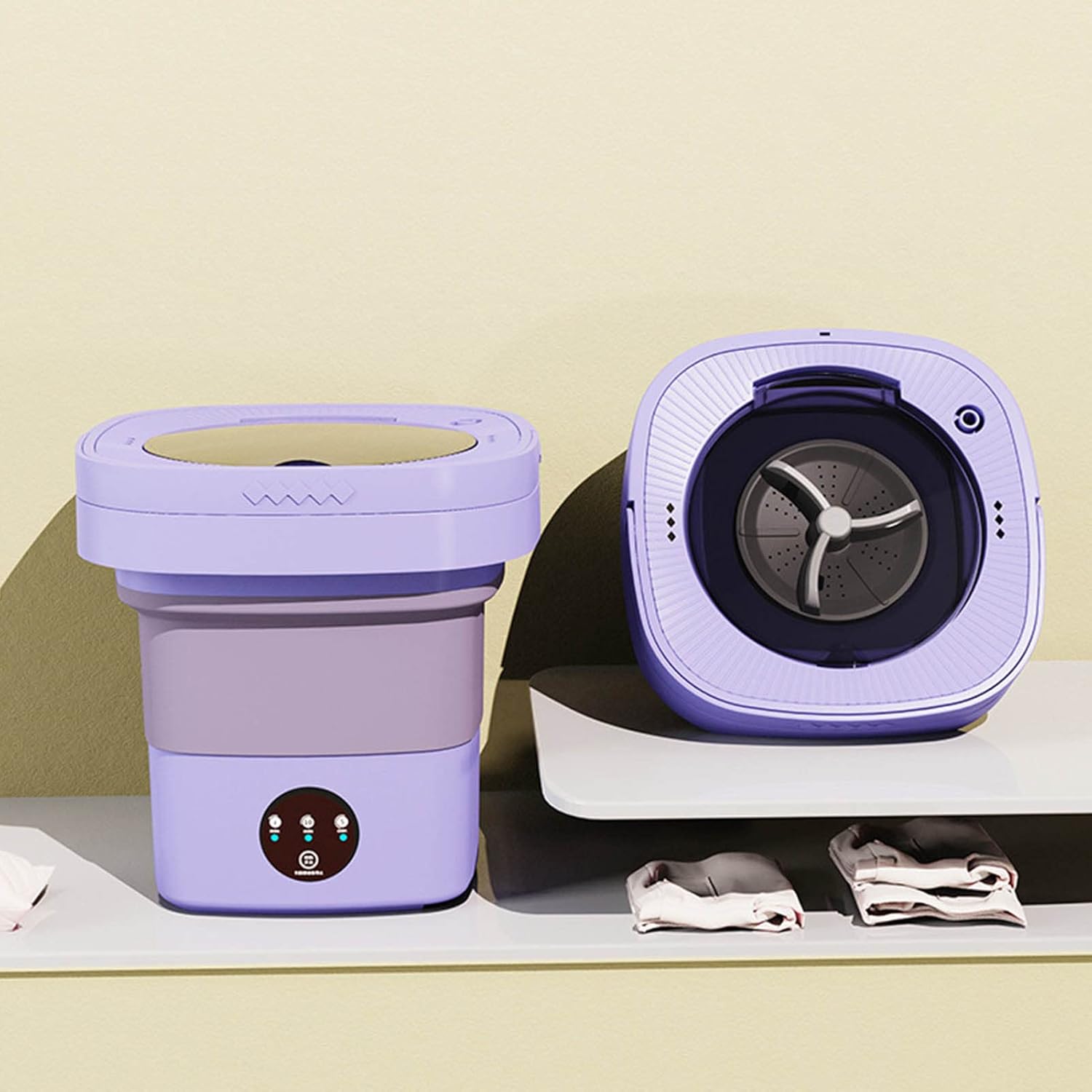 6.5L Washing Machine, Portable Washer Washer & Dryer Washer & Dryer Portable Washing Machine Folding Portable Automatic Wash And Dry Washer, Collapsible Washing Machine, Collapsible Washing Machine,