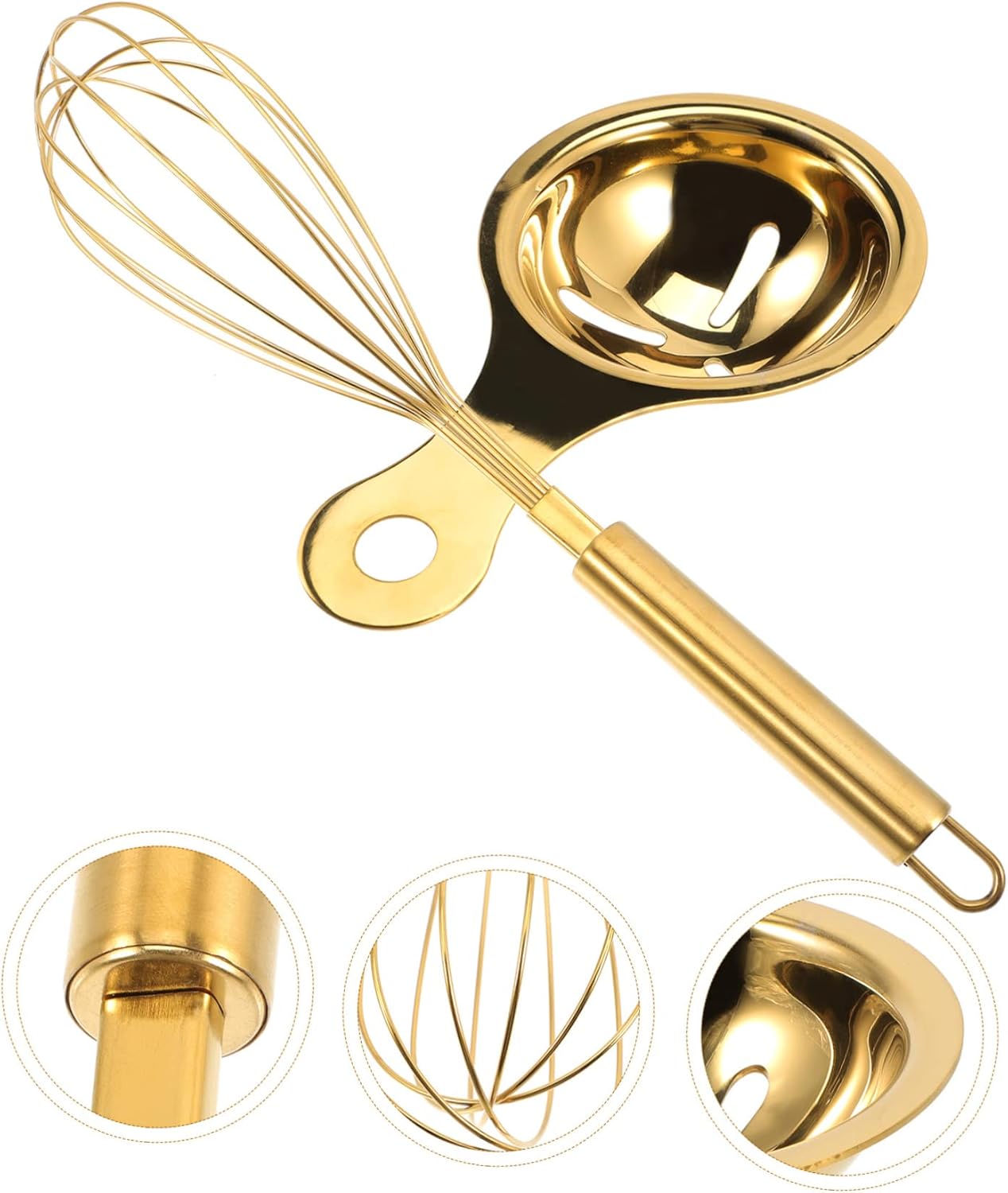 Egg Yolk Separator Egg Beater Manual Mixer Whisk for Omelette Maker Blender and Sauce Mixing