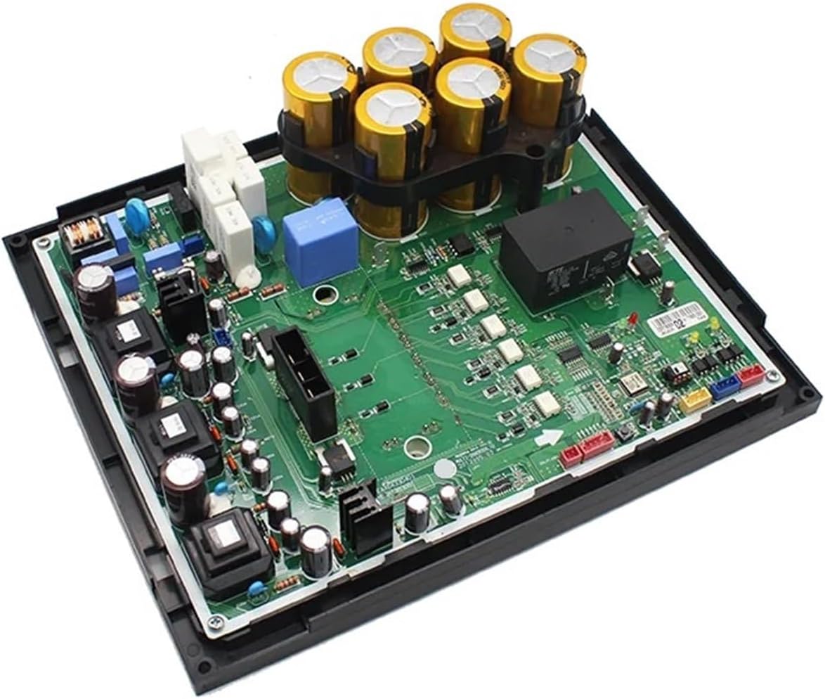 Air Conditioner Motherboard Inverter PCB Assembly EBR73830801 EBR73830802 EAX64330401,Compatible for LG, Air Conditioner Outdoor Inverter Printed Circuit Board.(Yellow)