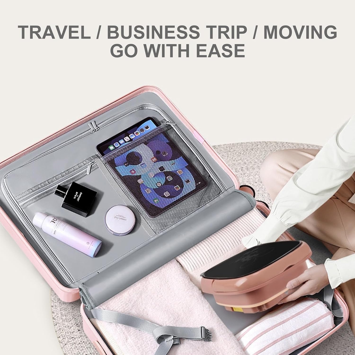 Portable Folding Mini Washing Machine, 6L Large Capacity, with Clothes Basket, Suitable for Washing Baby Clothes, Underwear, Socks, Suitable for Apartments, Dormitories, Camping ( Color : Brownm )