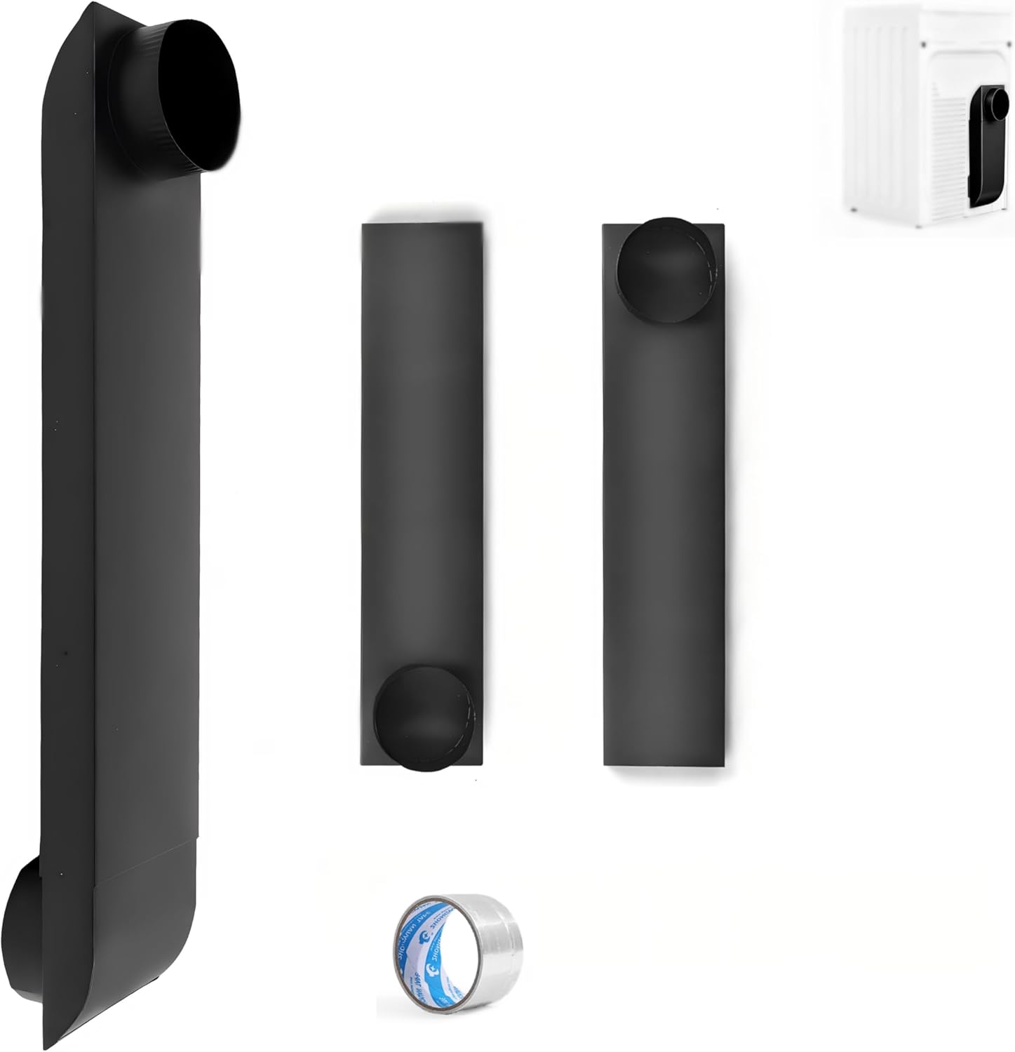 Periscope Dryer Vent Connector Kit, Upgraded 304 Stainless Steel Adjustable 21-38