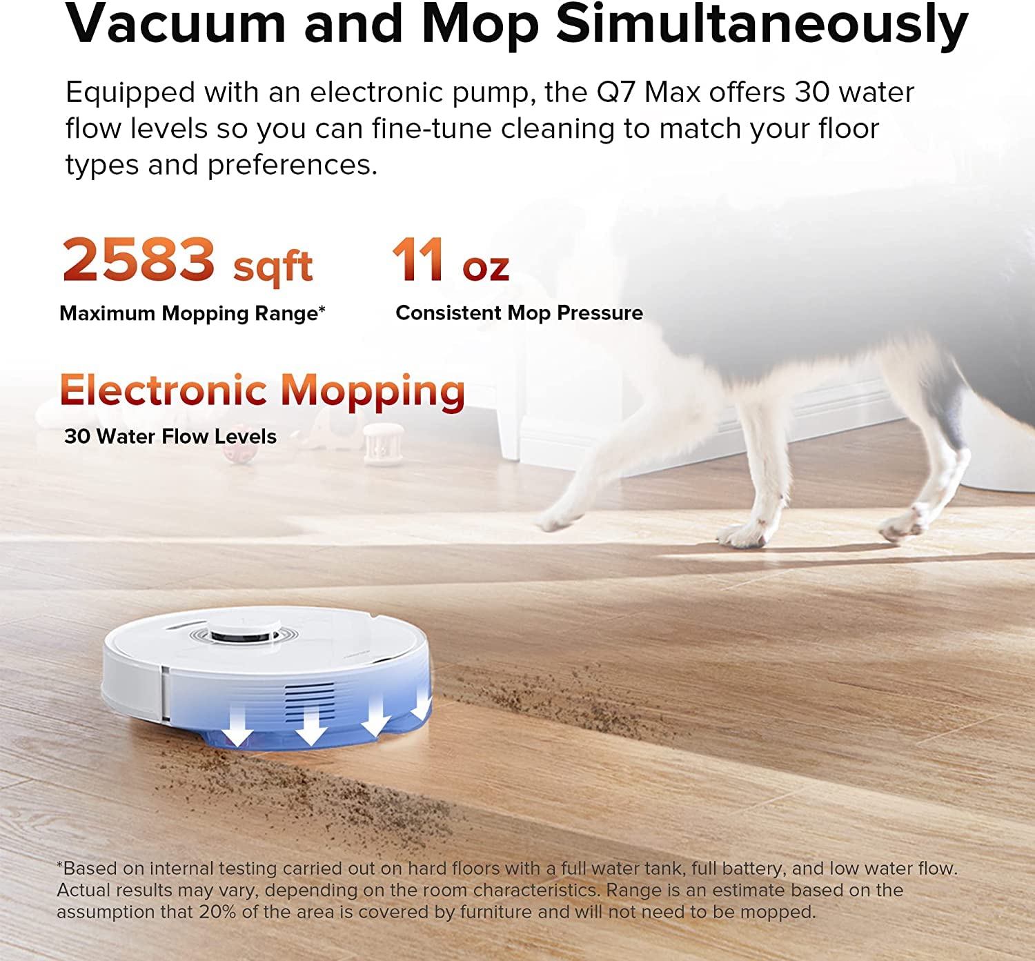 roborock Q7 Max Robot Vacuum and Mop Cleaner with Side Brushes Bundle