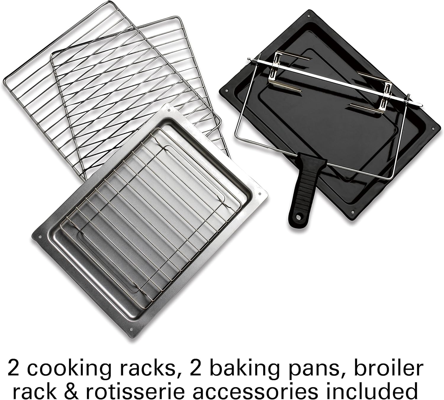 Hamilton Beach 31107D Convection Countertop Toaster Oven with Rotisserie, Extra-Large, Black and Stainless