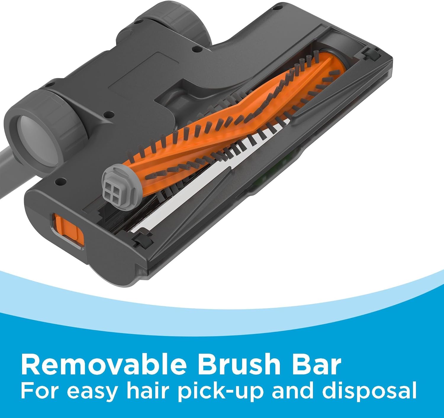 BLACK+DECKER POWERSERIES 20V MAX Cordless Stick Vacuum Cleaner, Household Vacuum Cleaners for Hardwood Floors and Carpet, LED Lights, Detachable, Anti-Tangle, Lightweight, Bagless (BHFEA18D1)