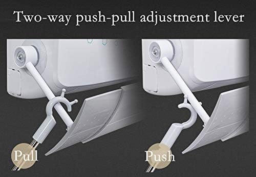 Retractable Air Conditioner Deflector Prevent The Air From Blowing Straight, Angle Adjustable, Lightweight Plastic Material