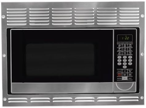 Tough Grade RV Convection Microwave | Built-In 1.1 Cu. Ft. Oven | 10 Power Levels, Speedy Cook, Multi-Stage Cooking | Stainless Steel | Direct Replacement for Greystone | 120V Built-In Design