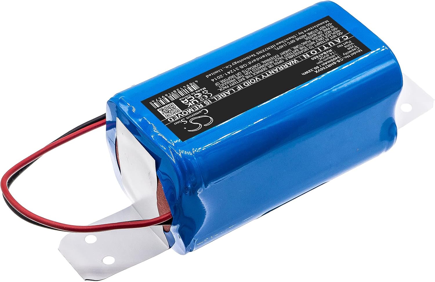 Tingen 2 Pcs 3400mAh Battery Replacement for Shark ION Robot Vacuum R75 ION Robot Vacuum R87 ION Robot Vacuum Cleaning Syst RVBAT850A RVBAT850 (14.8V)