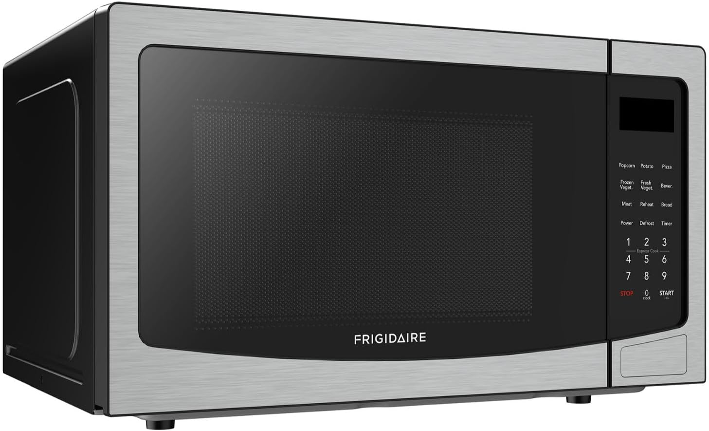 FRIGIDAIRE 1.1 Cu Ft Stainless Steel Countertop Microwave Oven, Multi Function, Programmable, 1000W, residential kitchen, Stainless