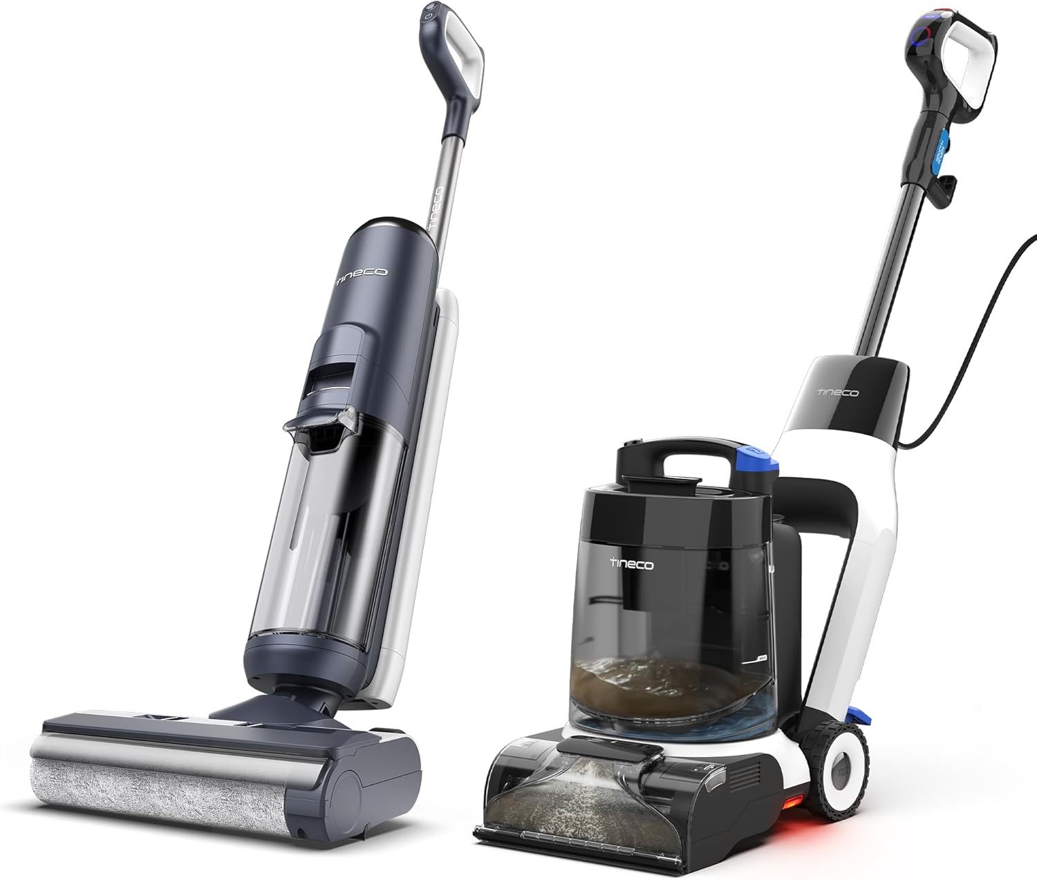 Tineco Floor ONE S5 Smart Cordless Wet Dry Vacuum Cleaner and Mop for Hard Floors & Carpet ONE Cruiser Smart Carpet Cleaner, Self-Cleaning and FlashDry, Deep Cleaning