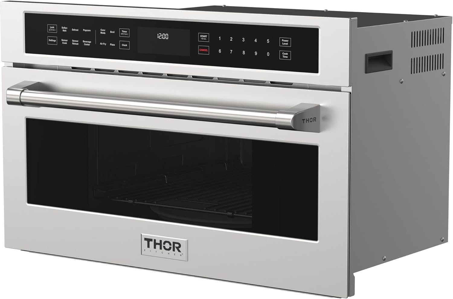Thor Kitchen 30 Inch Built-In Air Fry Microwave Oven with Drop-Down Door