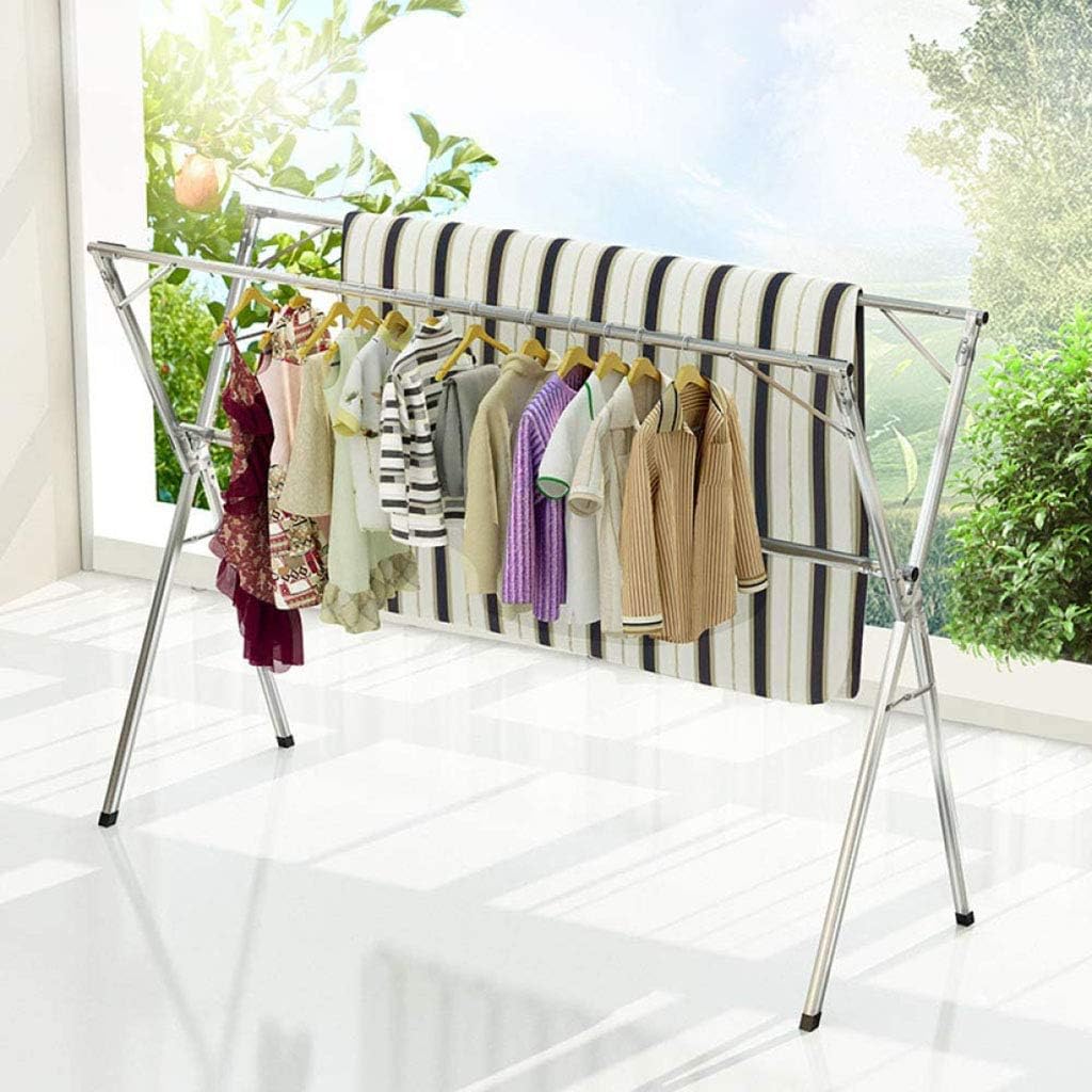 Laundry Rack, Foldable Laundry Drying Rack Compact Portable and Collapsible for Storage Multi Portable Folding Standing Tier Garment Clothes Shirt Hanger Dryer Airer