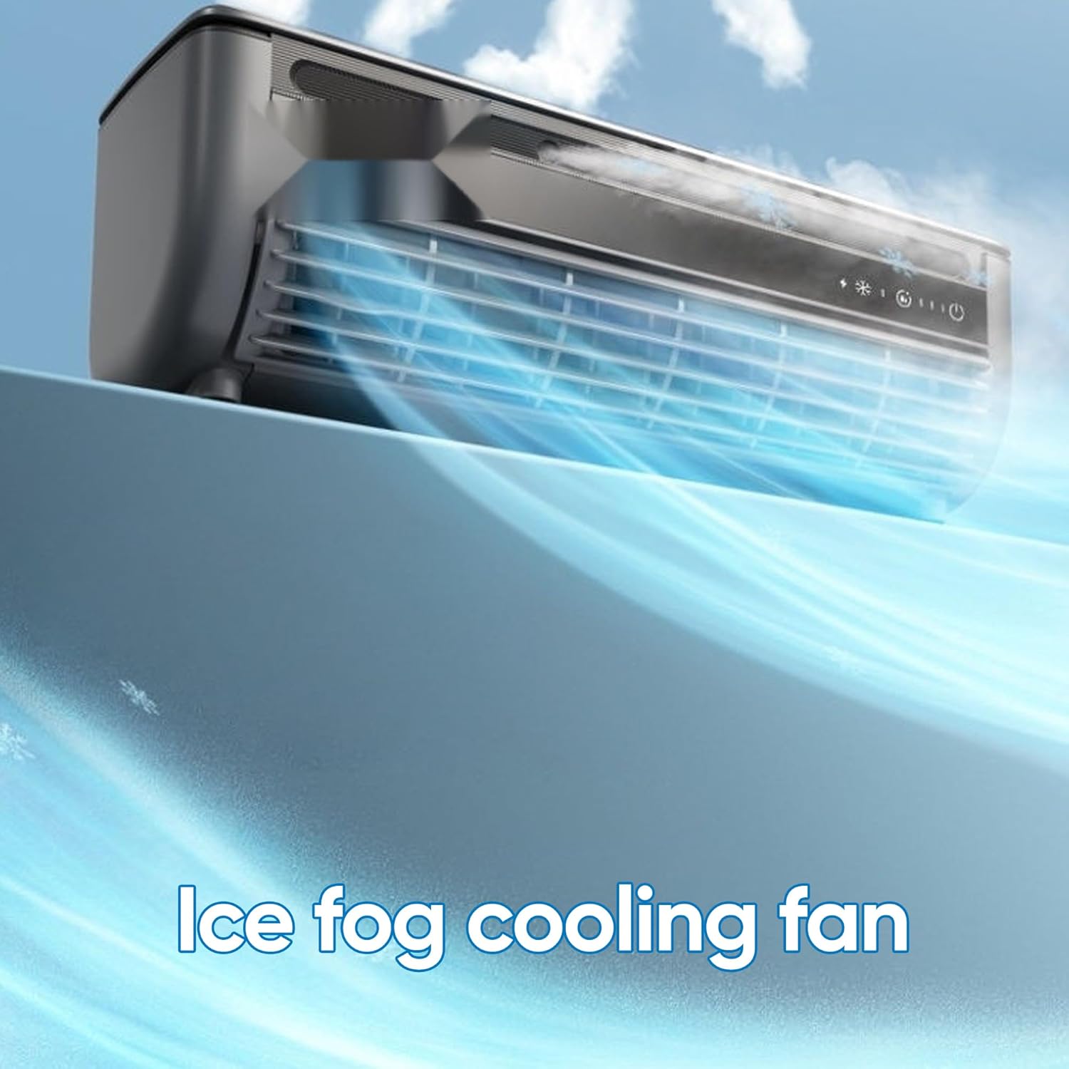 Portable Wireless Wall Mounted Air Conditioner,Portable Mini AC for Kitchen - Cool Mist Fan, Wall Mount (white)