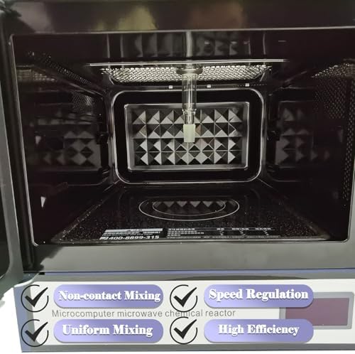 800W Continuous Microwave Radiation Reactor Lab Microwave Oven Stainless Steel Microwave Reactor 0-1800RPM Infinitely WBFY-205 220V/1PH