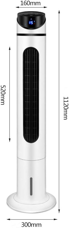 Portable Air Conditioner Fan Office Remote Control Ultra- Quiet Space Air Coolers, Dorm Single Cool Water- Cooled Air Conditioning Unit, Bedroom Portable Bladeless Cold Air Fan White